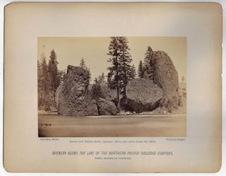 Item #23169 1880s Photograph of Rock Formations on the Spokane River, Washington. Isaac G. Davidson