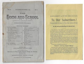 Item #23194 The Home and School, A Bi-Monthly Devoted to Country Homes and Country Schools,...