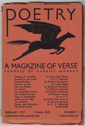 Item #23195 Poetry, A Magazine of Verse, Volume XLIX, Number 5, February, 1937. Marianne Moore,...