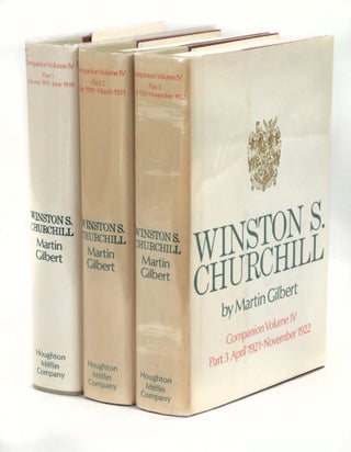 Item #23202 Winston Churchill, Volume IV, Companion, Documents, Parts 1, 2, 3 [Three-Volume Set]:...