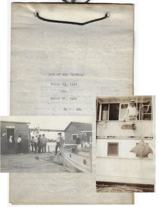 Item #23259 Log of the Rowena - 1921 South Florida Deep Sea Fishing Narrative and Photographs by...