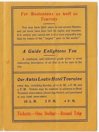 The Sight-Seeing Auto, Boston