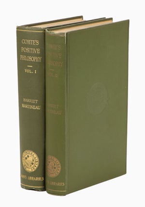 Item #23341 The Positive Philosophy of Auguste Comte. August Comte, Harriet Martineau, Frederic...