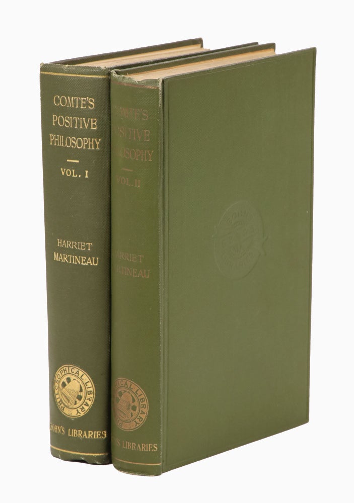 Item #23341 The Positive Philosophy of Auguste Comte. August Comte, Harriet Martineau, Frederic Harrison, Introduction.