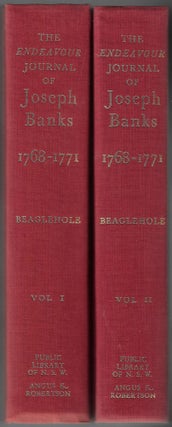 Item #23369 The Endeavour Journal of Joseph Banks, 1768-1771 [Two-Volume Set]. Joseph Banks, J....
