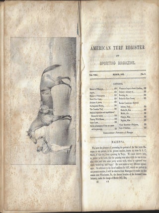 American Turf Register and Sporting Magazine, Volume VIII, September 1836-November 1837