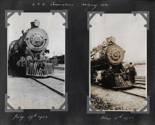 Photo Album with Fine Images of Calgary & Canadian Railroads, 1913-1917