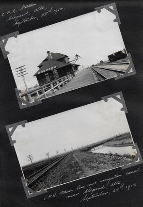 Photo Album with Fine Images of Calgary & Canadian Railroads, 1913-1917