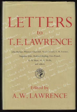 Item #23472 Letters to T.E. Lawrence. A. W. Lawrence