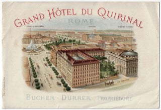 Item #23481 Grand Hotel du Quirinal, Rome