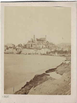 Collection of Seven 1860s Carte-de-Visite (CDV) Photographs of Cannes and Surroundings