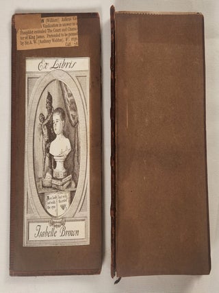 Aulicus Coquinariae: Or A Vindication In Answer to a Pamphlet, Entituled The Court and Character of King James. Pretended to be penned by Sir A. W. and published since his death, 1650
