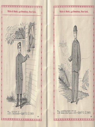 White & Runk, 442 Broadway, and 36 Howard Street, New York. Spring and Summer 1881, Clothing for Children, Boys, and Young Men. Fine, Fashionable, and Stylish
