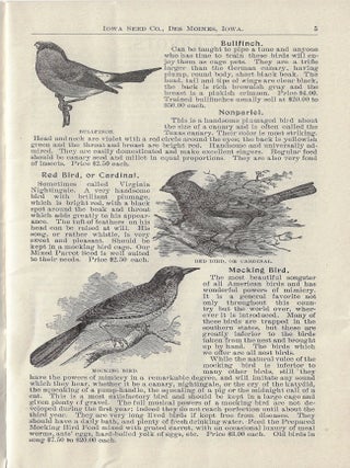 Illustrated Catalogue of Birds, Gold Fish, and Rare Sea Shells