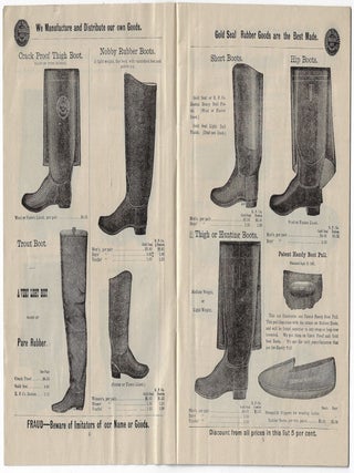 Rubber Trade Journal No. 106: Gold Seal Mackintoshes, Rubber Clothing, Rubber Shoes and Boots, Etc, Etc