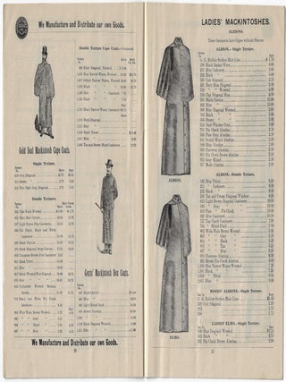 Rubber Trade Journal No. 106: Gold Seal Mackintoshes, Rubber Clothing, Rubber Shoes and Boots, Etc, Etc
