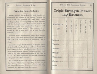 Folger, Schilling & Co. Importers and Dealers in Coffees, Teas, Spices, and Manufacturers of all Kinds of Coffees, Spices, Yeast Powder, Flavoring Extracts, Etc.