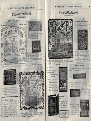 Mail-Order Department Catalogue No. 5, Spring and Summer 1899. A.M. Williams & Co., The Dalles, Oregon, Eastern Oregon's Greatest Mail Order House