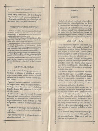 Fifth Annual Pamphlet of Bower's School of Shorthand and Type-Writing, 1887-88