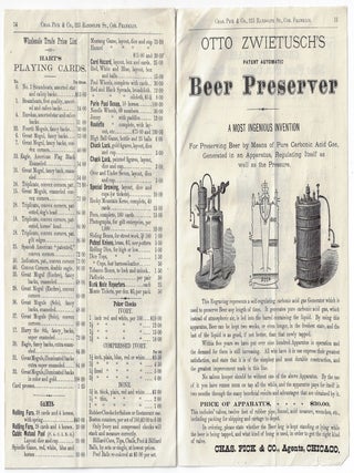 Chas. Pick & Co. Dealers in Bar Room Glassware, Bar Room Utensils, Liquor Dealers' Supplies, All Kinds of Labels, Catalogue of Spring 1879