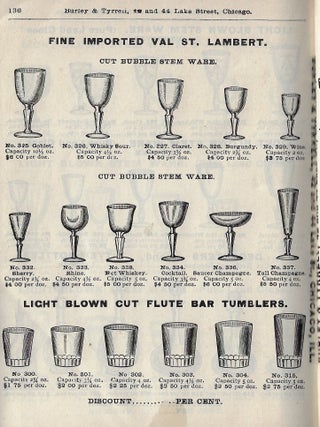 Price List 1893. Burley & Tyrrell, Importing Jobbers. China, Crockery, Cutlery, Glassware, Lamps, Chandeliers