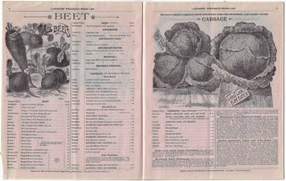 Landreth's Wholesale List for Season 1893