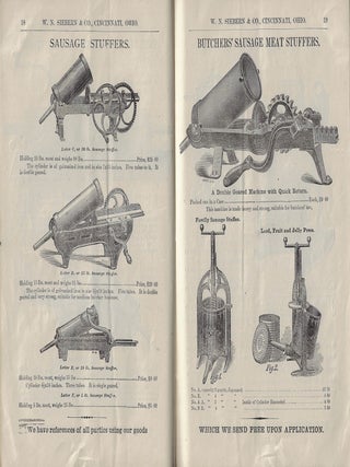 Revised Price List of Butchers' and Packers' Supplies Manufactured and Sold by W.M. Siebern & Co., Season 1879-80