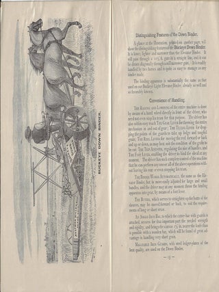 Buckeye Mowers, Table Rakes, Droppers, and Grain Binders Manufactured by Aultman, Miller & Co. Akron, O.