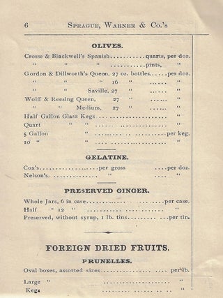Three Grocery Catalogues from Sprague-Warner & Co. of Chicago, 1880s
