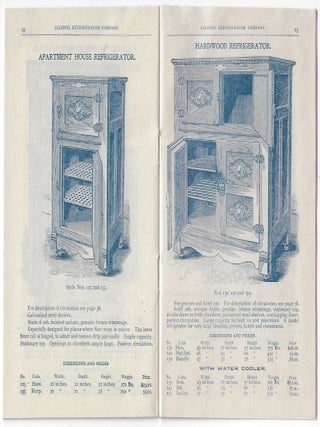 Miniature Catalogue, "Illinois" Refrigerators Made by Illinois Refrigerator Company, Moline, Ill.