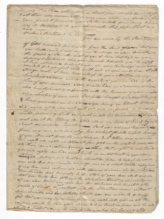 Item #23758 Connecticut Minister Offers Counsel to New Settlers in the Remote Western Reserve,...