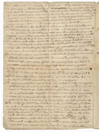 Connecticut Minister Offers Counsel to New Settlers in the Remote Western Reserve, ca. 1800
