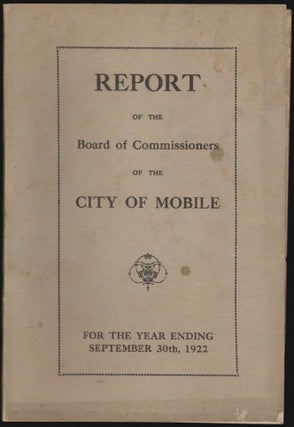 Item #2376 Report of the Board of Commissioners of the City of Mobile for the Year Ending...
