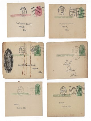Collection of Postal Cards Relating to Stolen Vehicles in the Western United States, 1922-1932