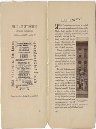 Fortieth Anniversary. C.K. Whitner & Co. Reading, Penna. 1877-1917