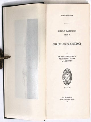 Harriman Alaska Series Volume IV, Geology and Paleontology