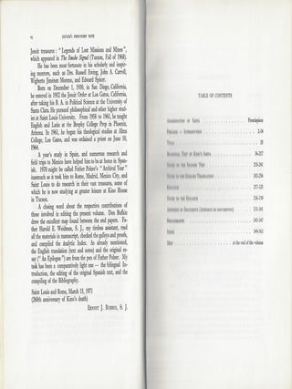 Kino's Biography of Francisco Javier Saeta, S.J.