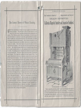 Illustrated Catalogue and Price List. M. Deal & Co., Bucyrus, Ohio, March 1887