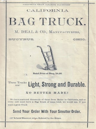 Illustrated Catalogue and Price List. M. Deal & Co., Bucyrus, Ohio, March 1887