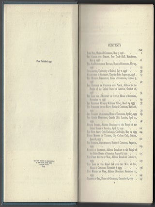Into Battle, Speeches by the Right Hon. Winston S. Churchill