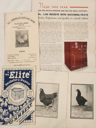 1930s Archive of a New Jersey Breeder of Cornish Bantam Chickens