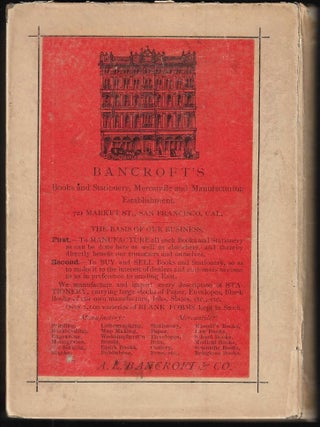 Bancroft's Tourist's Guide. Yosemite. San Francisco and Around the Bay, (South.)