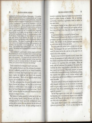 The Fiscal History of Texas. Embracing an Account of Its Revenues, Debts, and Currency, from the Commencement of the Revolution in 1834 to 1851-1852. With Remarks on American Debts
