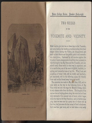 Two Weeks in the Yosemite and Vicinity