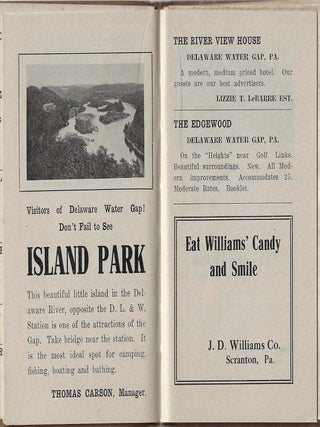 Tourist Map and Guide of Delaware Water Gap, Mount Pocono, Mountainhome, Cresco, Bushkill, the Stroudsburgs, and All Surrounding Summer Resorts
