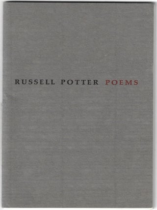 Item #24278 Poems. Russell Potter 1897-1970. Russell Potter