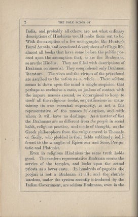 The Folk-Songs of Southern India