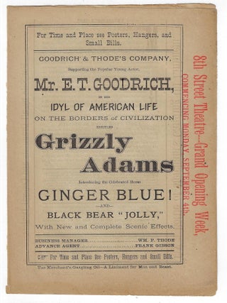 Item #24351 Idyl of American Life on the Borders of Civilization Entitled Grizzly Adams