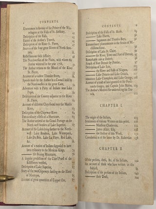 Three Years Travels Through the Interior Parts of North-America...Together with a Concise History of the Genius, Manners, and Customs of the Indians...Westward of the Great River Mississippi