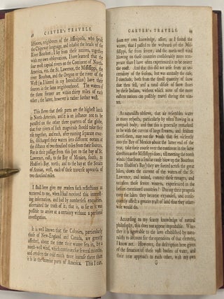 Three Years Travels Through the Interior Parts of North-America...Together with a Concise History of the Genius, Manners, and Customs of the Indians...Westward of the Great River Mississippi